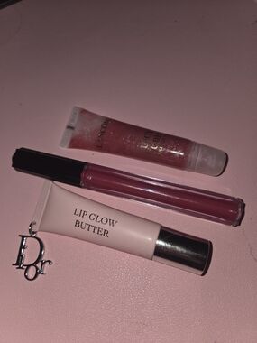 Lot of 3 Lip Glosses - Dior, Lancome and Kat Von D